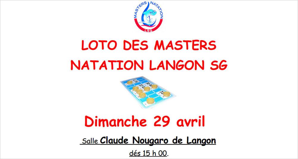 Loto des Masters Natation Langon SG 